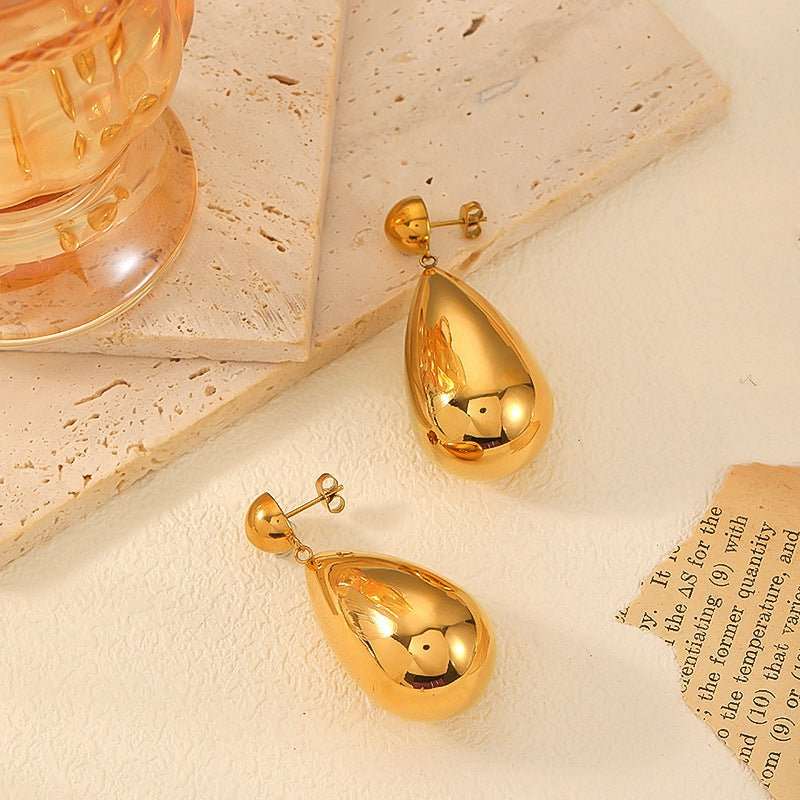 18K Gold Drop Earrings - MRC STORE