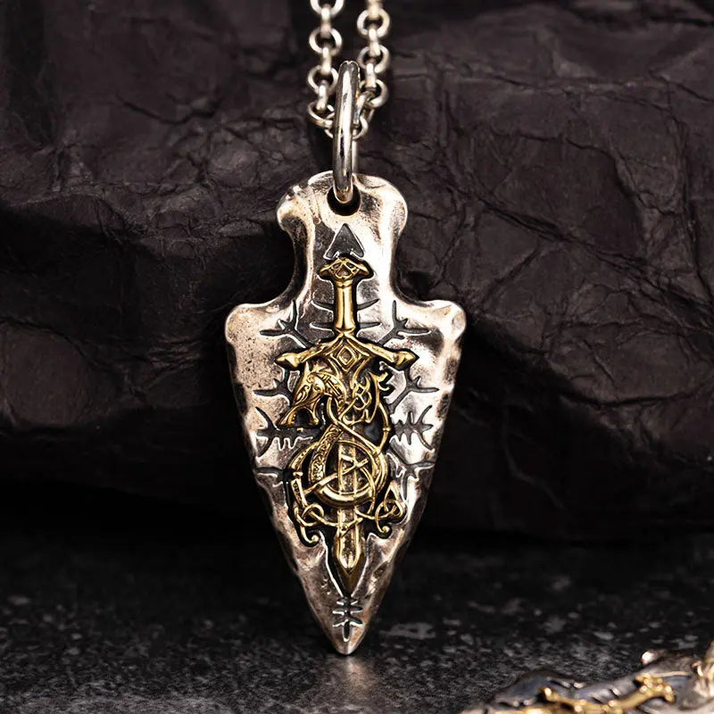 Viking Dragon Sword Necklace My Store 