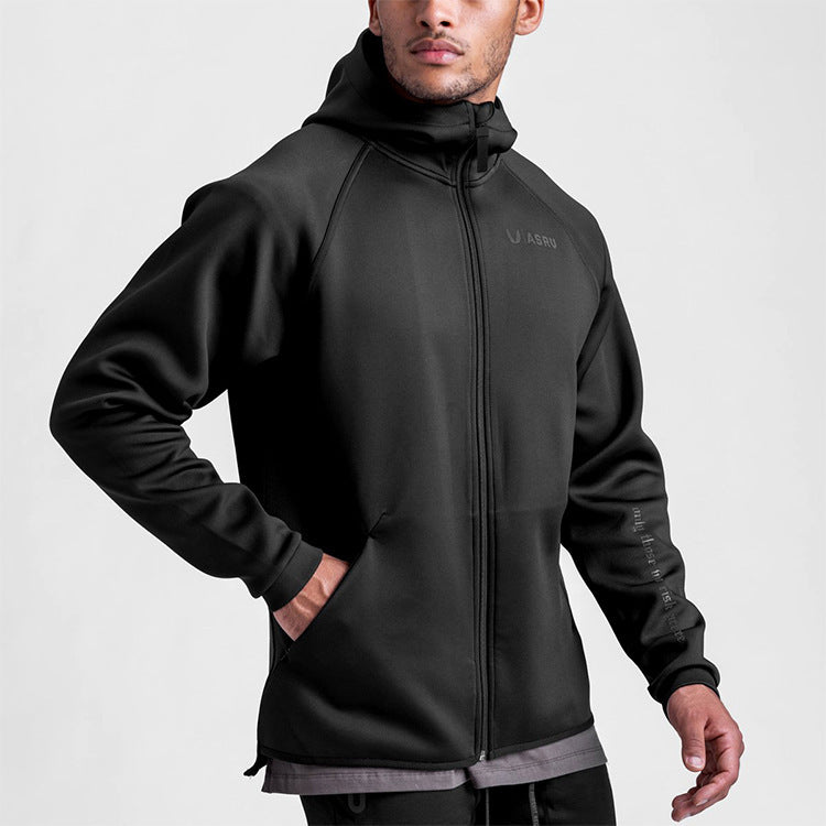 Loose Fit Cotton Hoodie with Zipper and Hood – Available in White, Gray, and Black My Store 