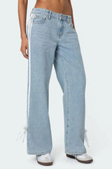 Fashionable Wide Leg Jeans - MRC STORE