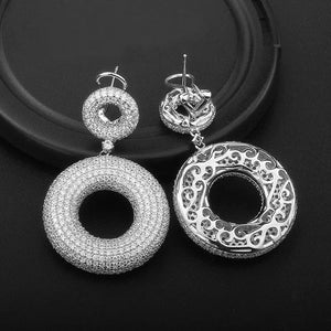 Elegant S925 Silver Zircon Eardrops My Store 