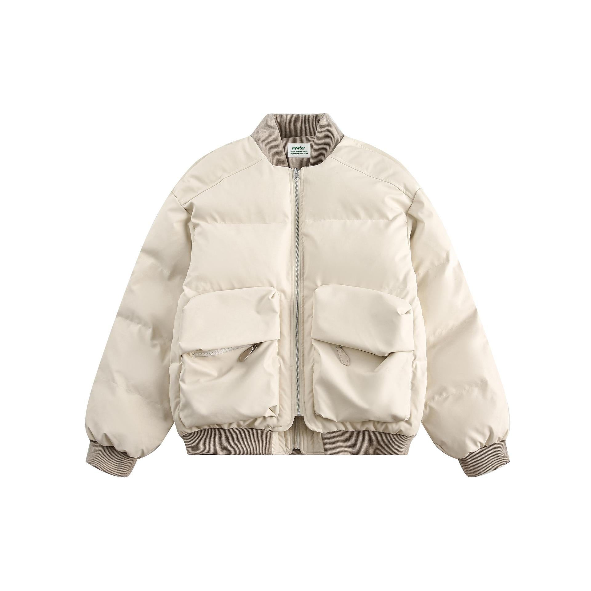 Unisex PU Stitching Cotton-Padded Jacket My Store 
