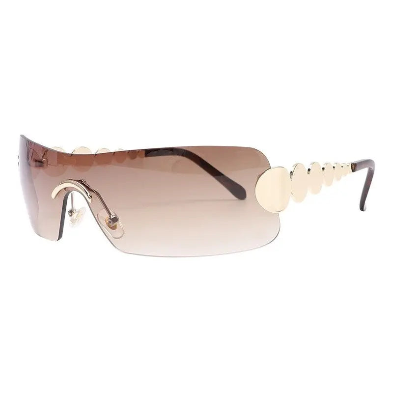 One Piece Rimless Outdoor Sunscreen Sunglasses My Store  24.59