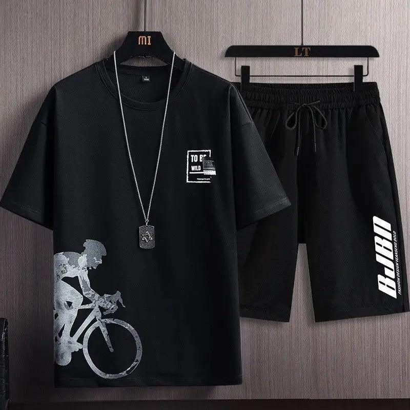 Printed Trendy Slim Fit Sports Set - MRC STORE