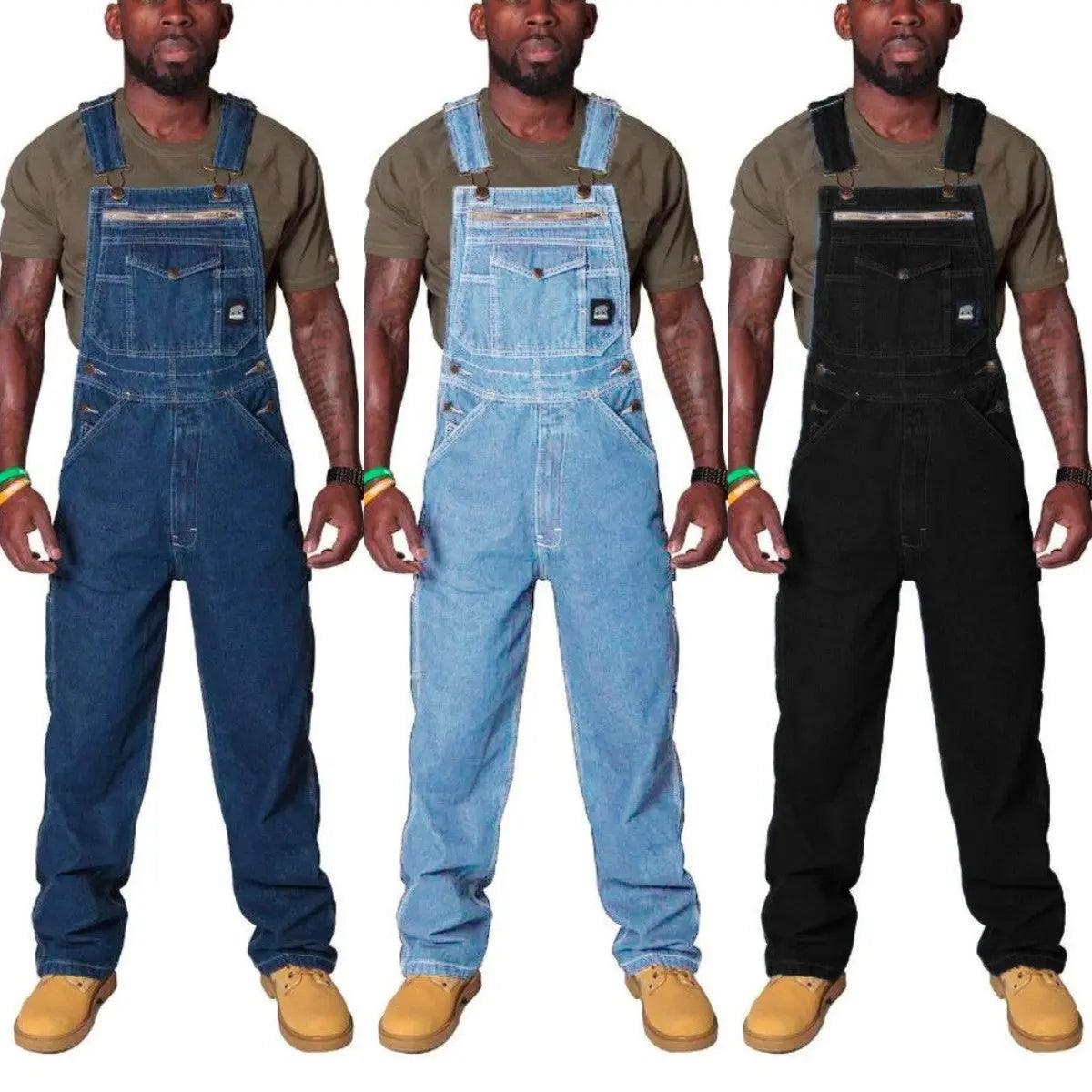 Work jeans With Shoulder Straps - MRC STORE