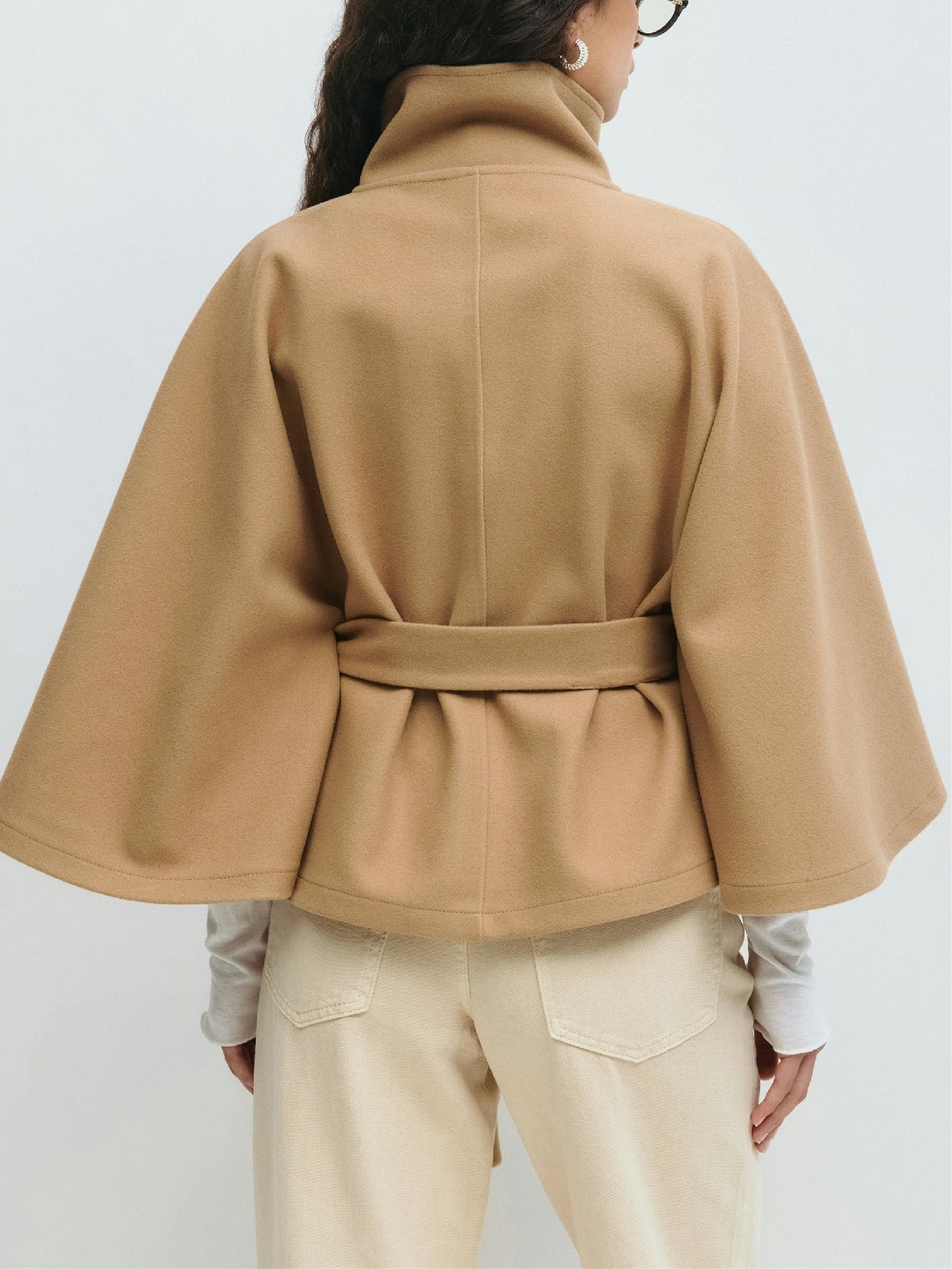 Solid Color Stand-Collar Trench Coat MRC STORE 