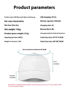 Luminous LED Baseball Cap My Store 