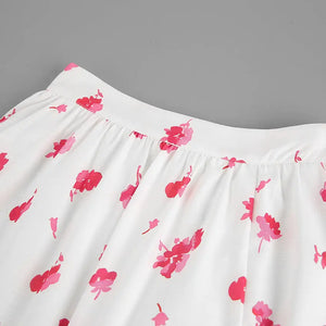 Floral High Waist Split Skirt My Store 