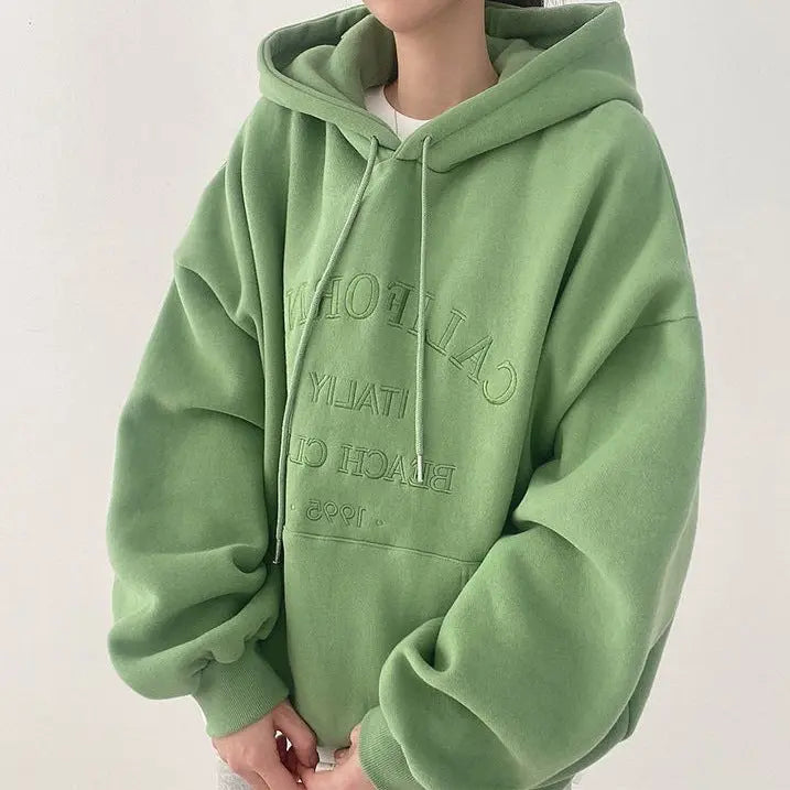 Casual Lettered Hoodie My Store 