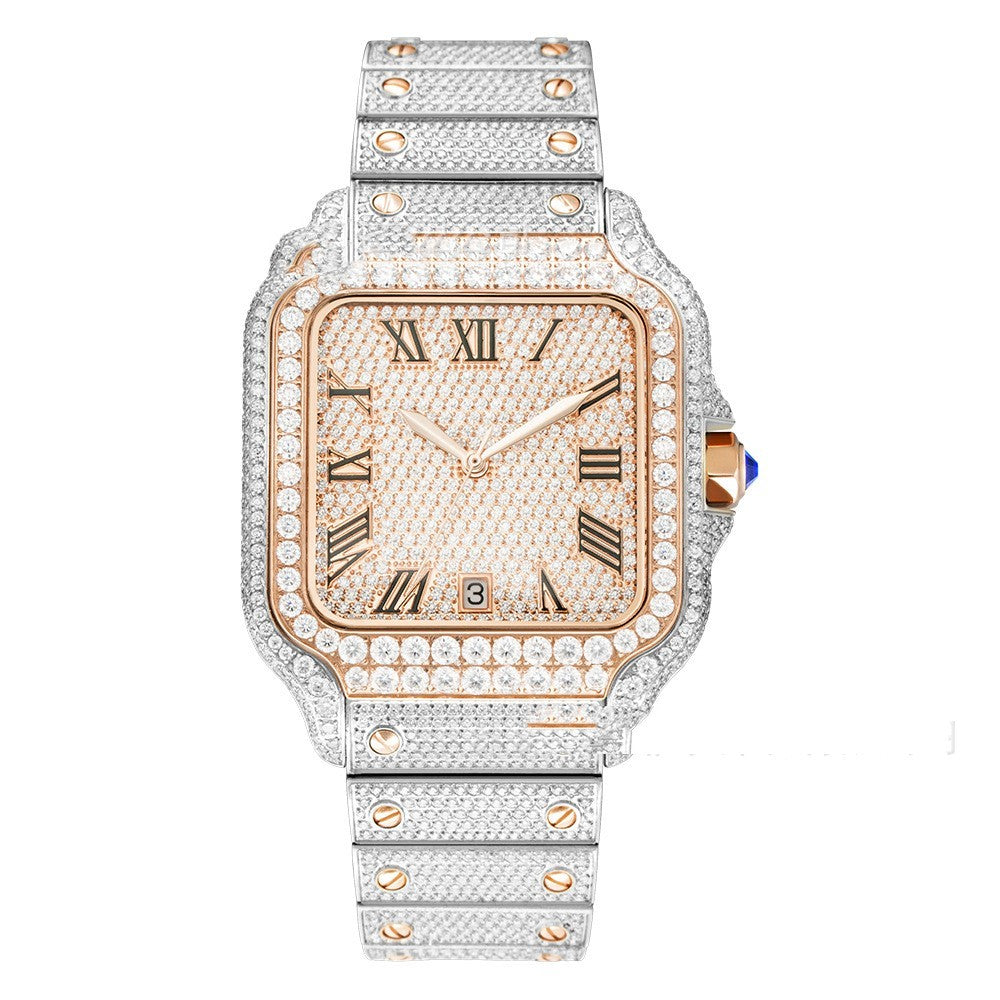 Men’s Moissanite Watch - Stainless Steel Clarity My Store  642.68