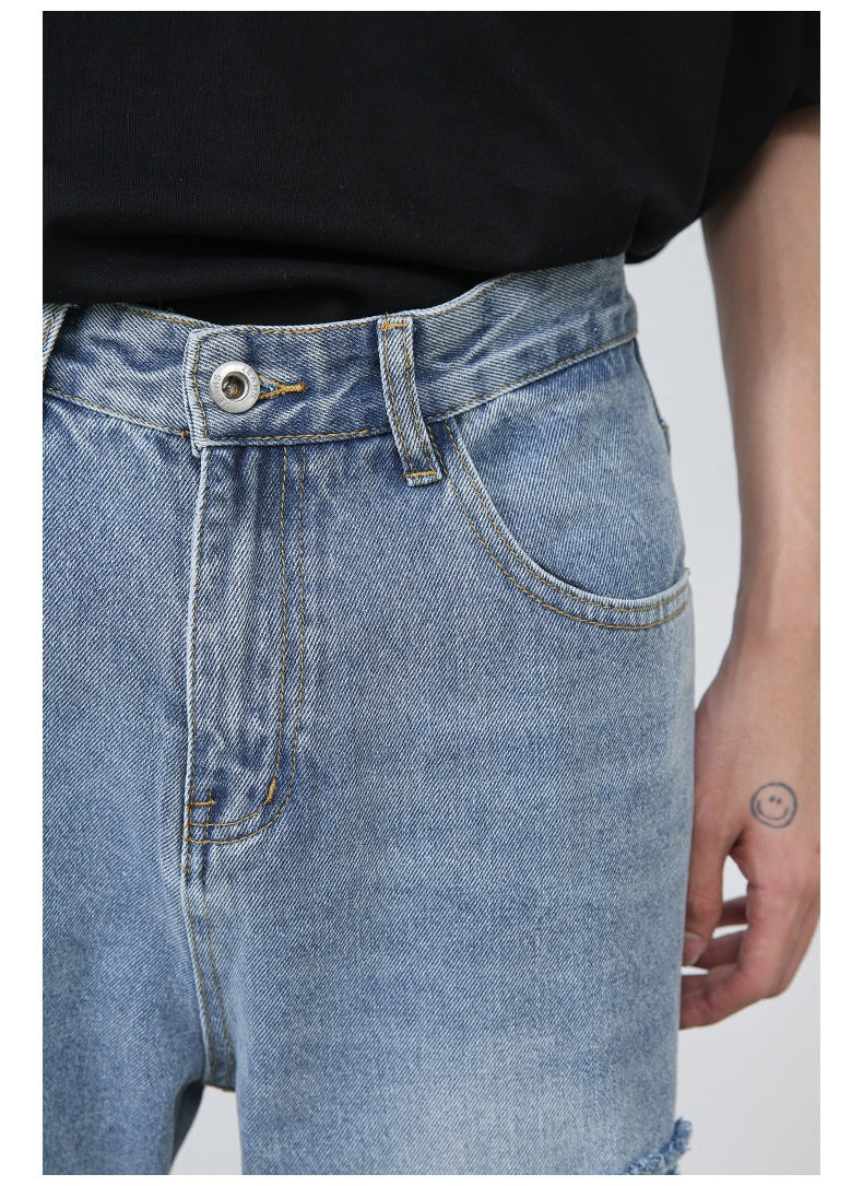 Men’s Ripped Jeans - Retro High Street Blue My Store 