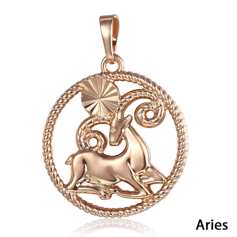 Twelve Zodiac Alloy Pendants My Store  9.49