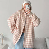 Plaid Loose Fashion Coat My Store  34.15