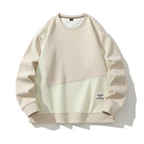 Composite Stitching Contrast Color Sweatshirt - MRC STORE