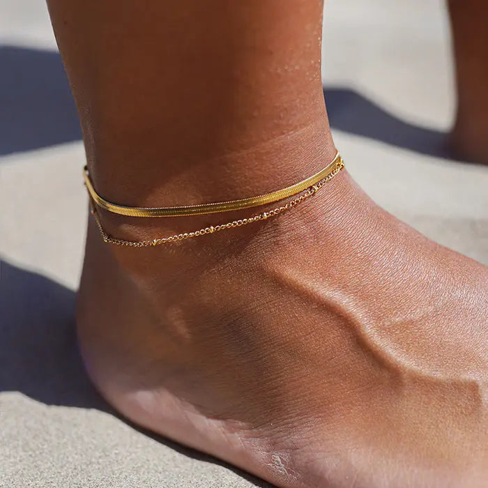 Geometric Minimalist Retro Anklet My Store  19.59