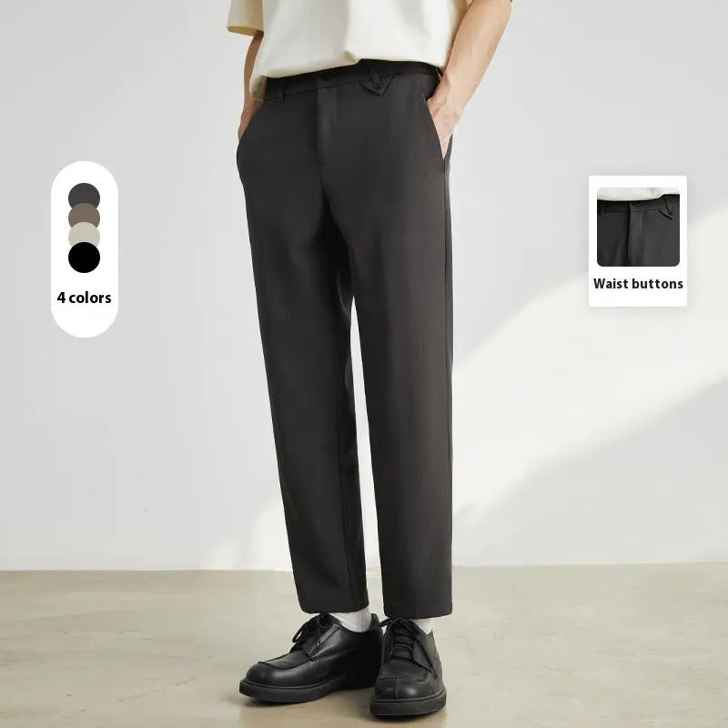 Slim Ankle Length Casual Pants My Store 