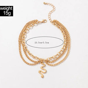 Gold Heart shaped Chain Anklet My Store 