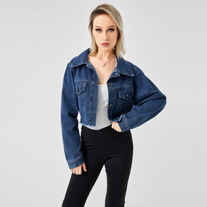 Retro Raw Edge Soft Denim Jacket My Store 