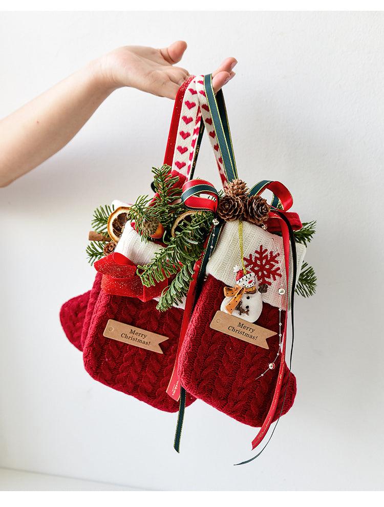 Knitted Christmas Stockings – Festive Decorations for Your Holiday Scene Layout My Store 