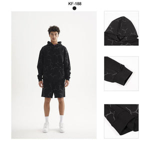 Rivet Lightning Pattern Hoodies My Store 