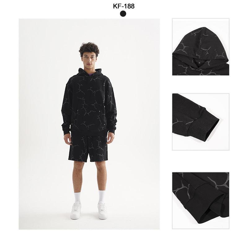 Rivet Lightning Pattern Hoodies My Store 