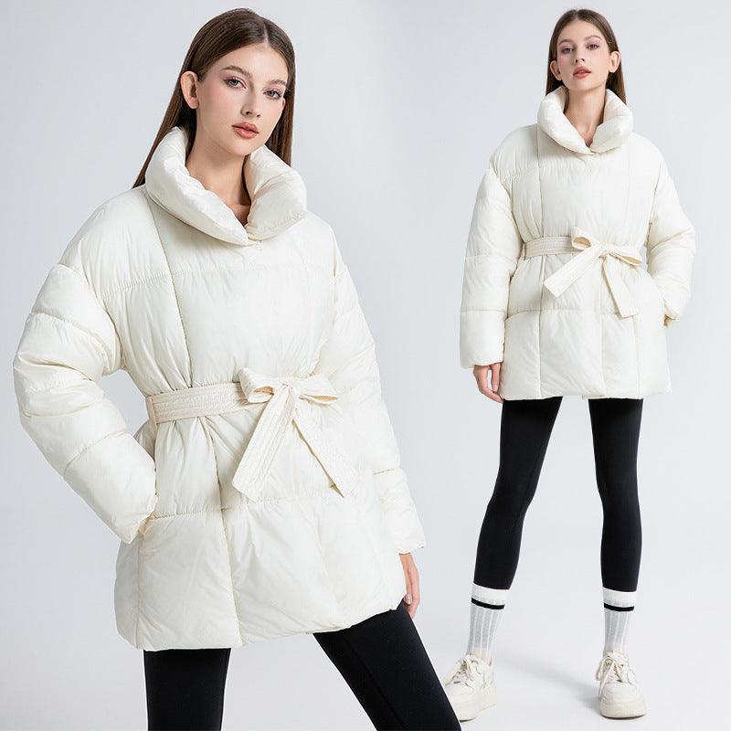 Fashion Women's Mid-Length Down Jacket - Loose Fit for European and American Style My Store 