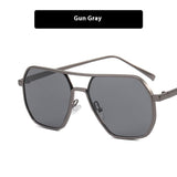 Men’s UV Sunglasses - Double Beam Gold Gray My Store  14.95