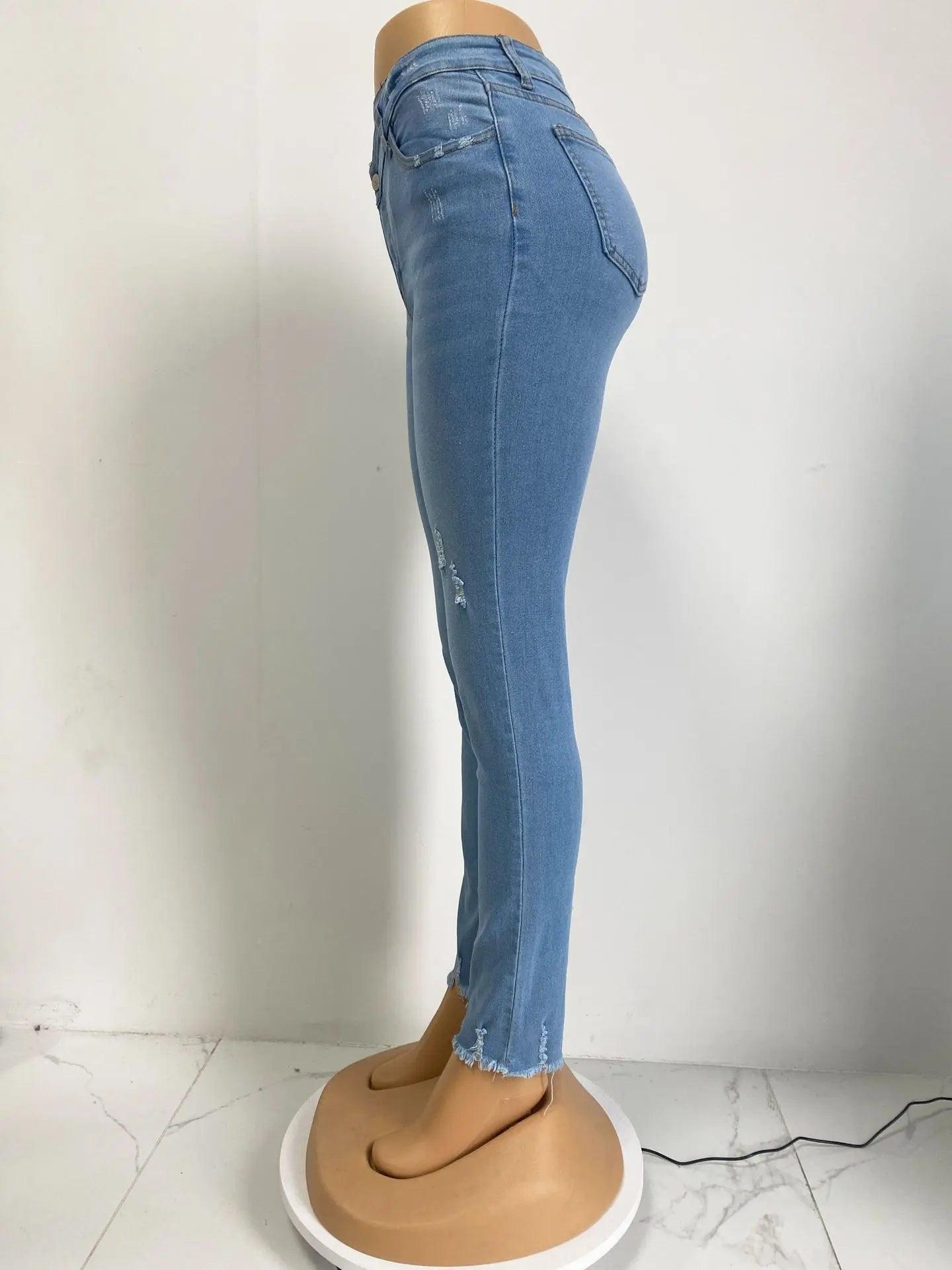 High Waist Slimming Jeans - MRC STORE