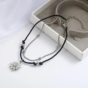 Sun Pendant Silver Anklet My Store 