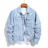 Classic Spring & Autumn Men's Denim Coat – Solid Color for Effortless Style My Store  36.88