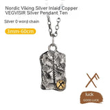 Viking Compass Silver Necklace My Store  65.75