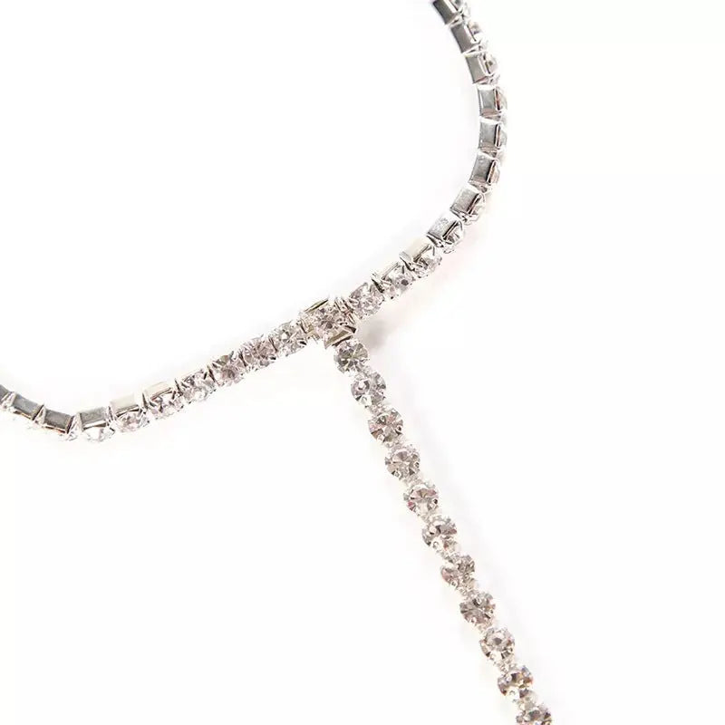 Minimalist Rhinestone Anklet My Store 