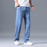 Men’s Lyocell Jeans - Loose Straight Casual My Store  40.63