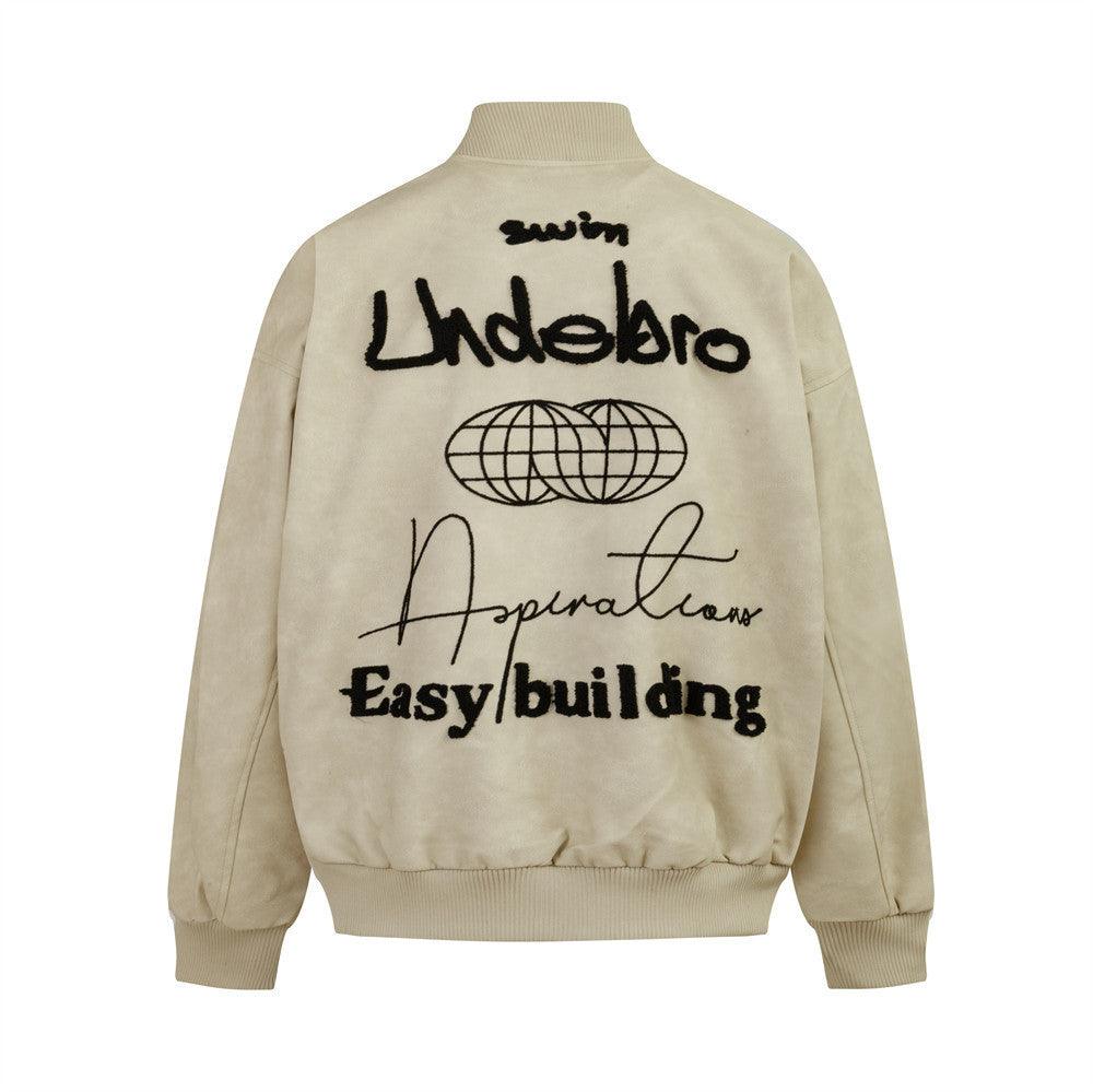 Letter Embroidery Creative Biker's Leather Jacket My Store  40.28