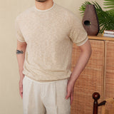 Men’s Casual T-Shirt - Breathable Linen Cotton My Store  44.59