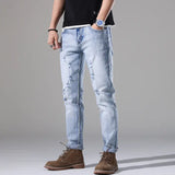 Slim fit Ripped White Jeans My Store  36.72