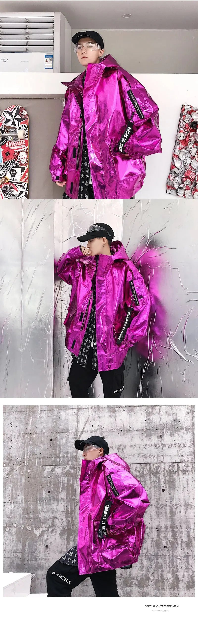 Shiny Loose Jacket My Store 