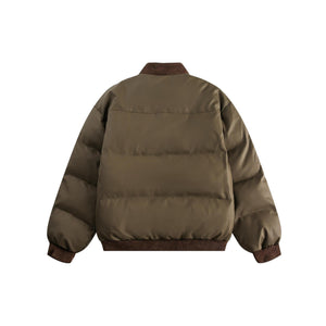 Unisex PU Stitching Cotton-Padded Jacket My Store 
