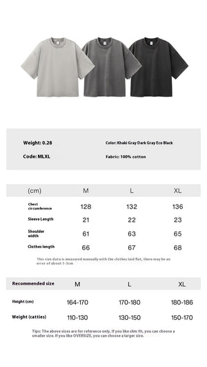 Men's Cotton Washed-out Vintage Trendy Brand T-shirt My Store 