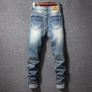 Hong Kong Style Ripped Jeans - MRC STORE