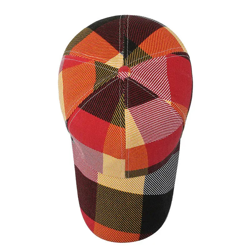 Plaid Canvas Cap My Store 