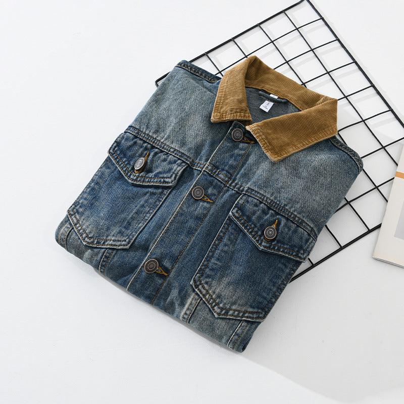 Loose Denim Workwear Jacket Japanese Casual Fashion My Store 