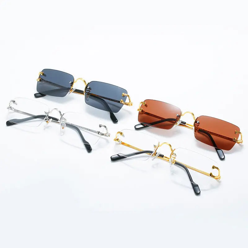 Frameless Personality Square Sunglasses My Store 