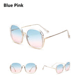 Colorful Fashionable Large Half-Frame Sunglasses – UV400 Protection My Store  19.59