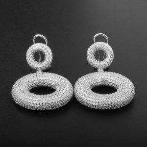 Elegant S925 Silver Zircon Eardrops My Store 