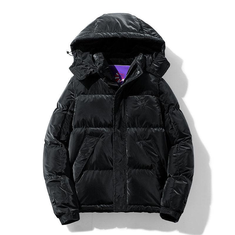 Tide Brand Cotton-Padded Youth Hooded Padded Jacket - Loose Fit, Zipper Front, Polyester Fabric My Store  30.34