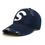Korean Couple Cap - Soft Top Denim Baseball My Store 