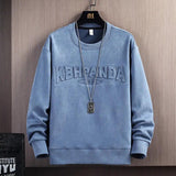 Suede Round Neck Sweater - MRC STORE