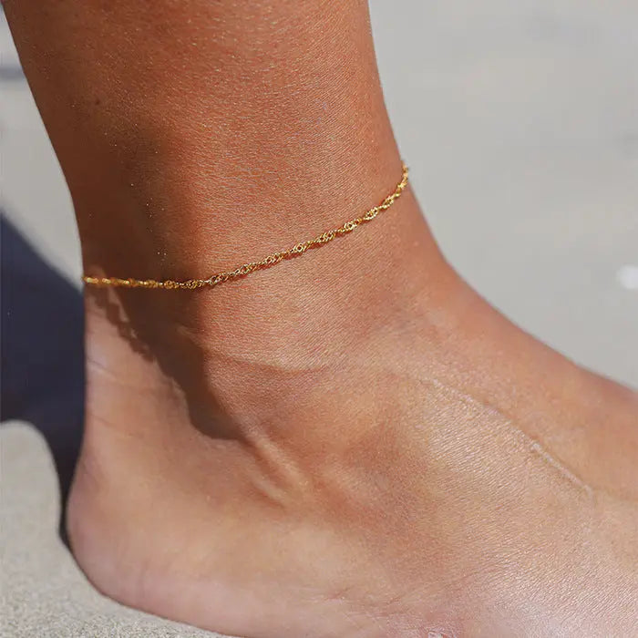 Geometric Minimalist Retro Anklet My Store  8.90