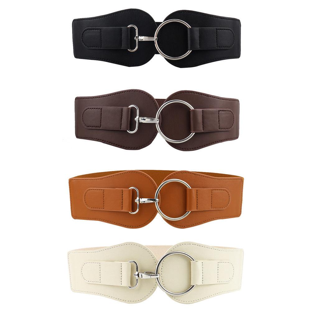 Simple Sweet Cool PU Leather Decoration Wide Belt – Stylish Business Accessory My Store 